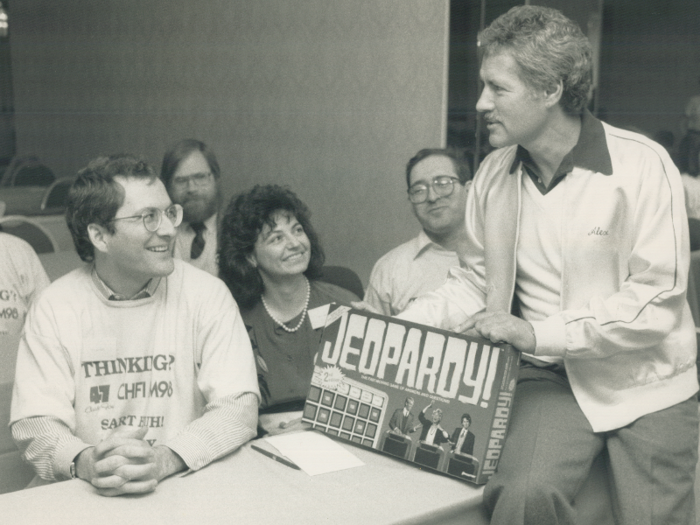 ... before he began hosting "Jeopardy!" in 1984.