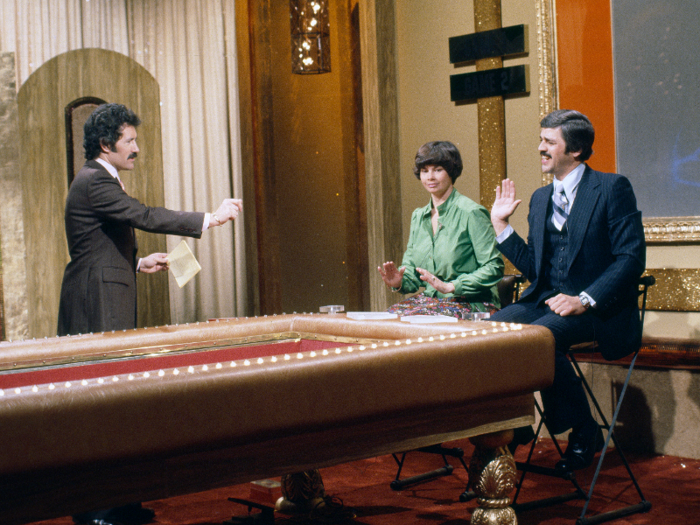 After moving to the United States, Trebek debuted as the host of the game show "High Rollers" ...