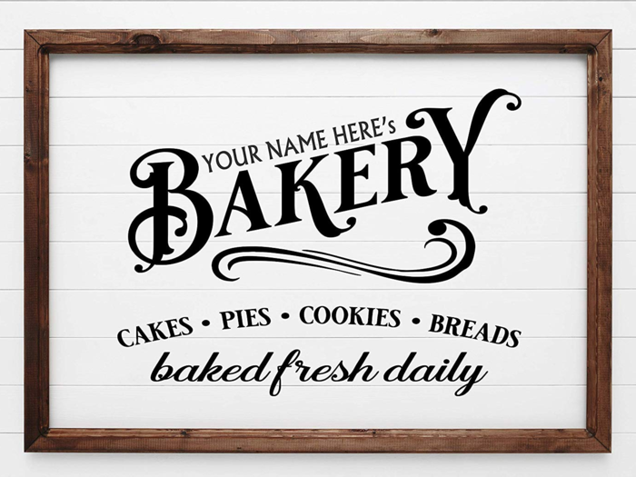 A charming piece of kitchen decor for the home baker