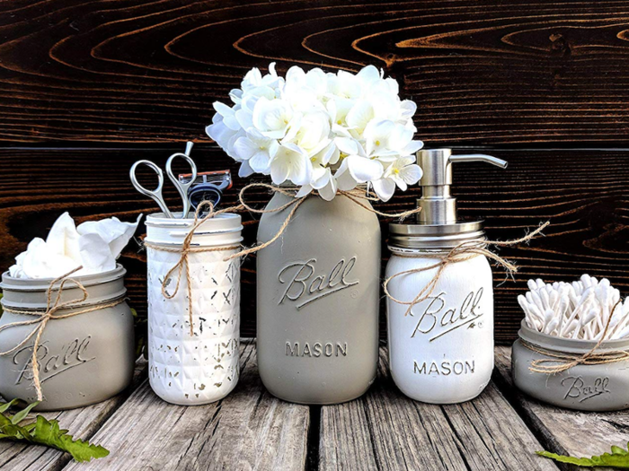 Mason jars for the rustic home