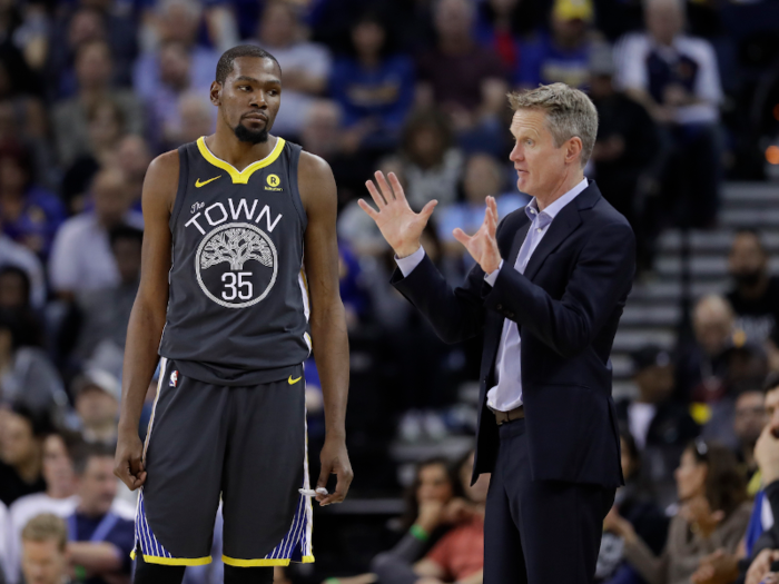 Since joining the Warriors, Durant has signed "1+1" contracts — one-year deals with a player option for a second year.