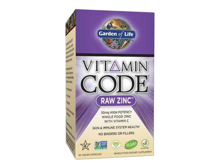 Vitamins with raw zinc for health and recovery