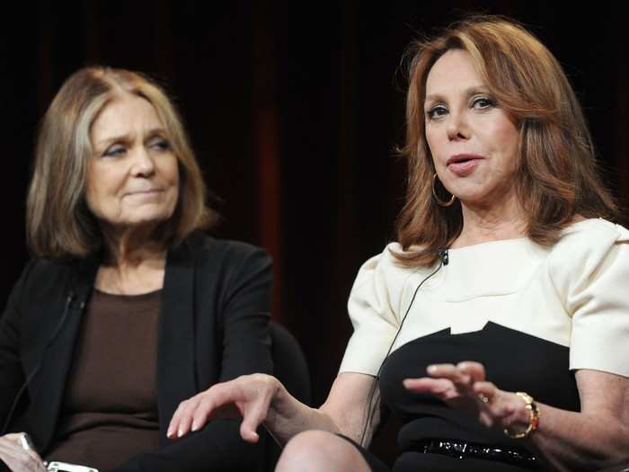 Gloria Steinem and Marlo Thomas