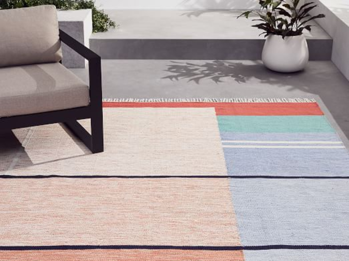 Offset Ombre Indoor/Outdoor Rug