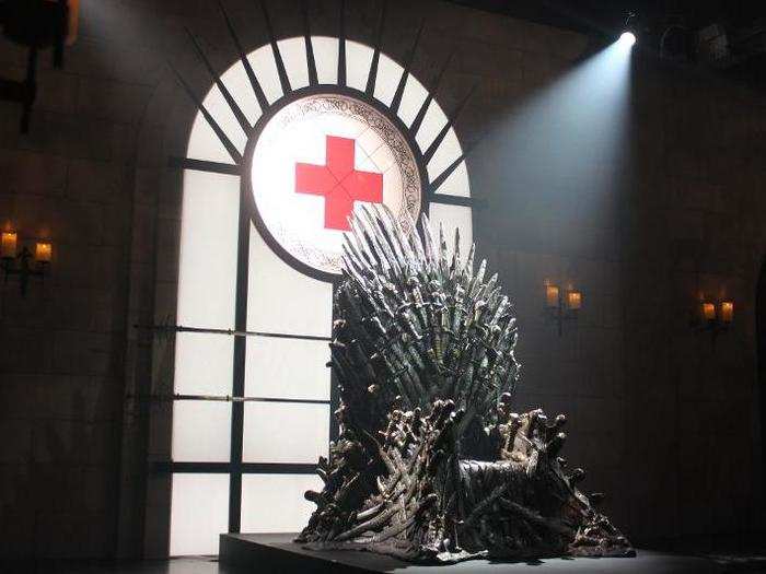 And all throughout, the mighty Iron Throne looks over the crowd.