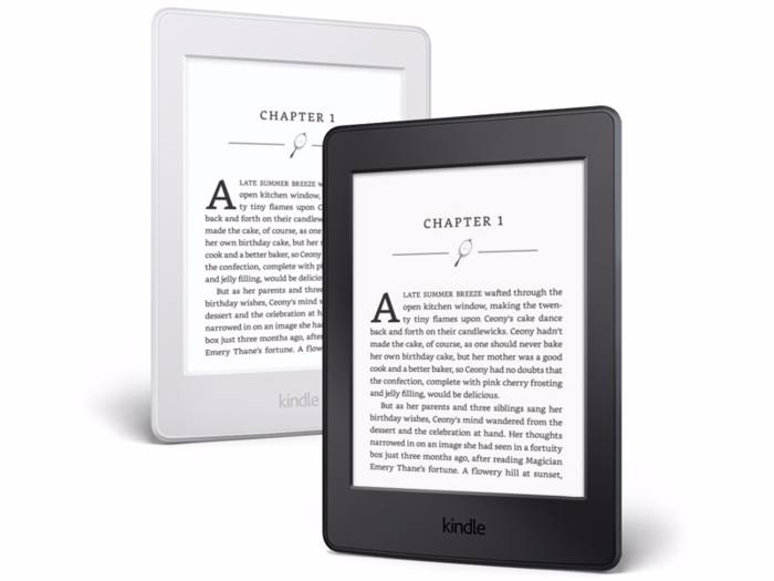 An e-reader with adjustable brightness settings