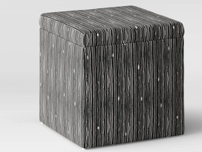 A stylish storage ottoman