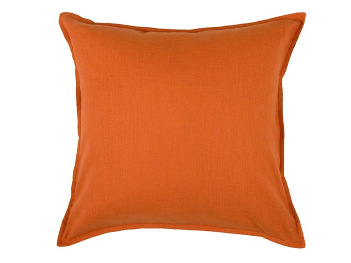 A solid throw pillow