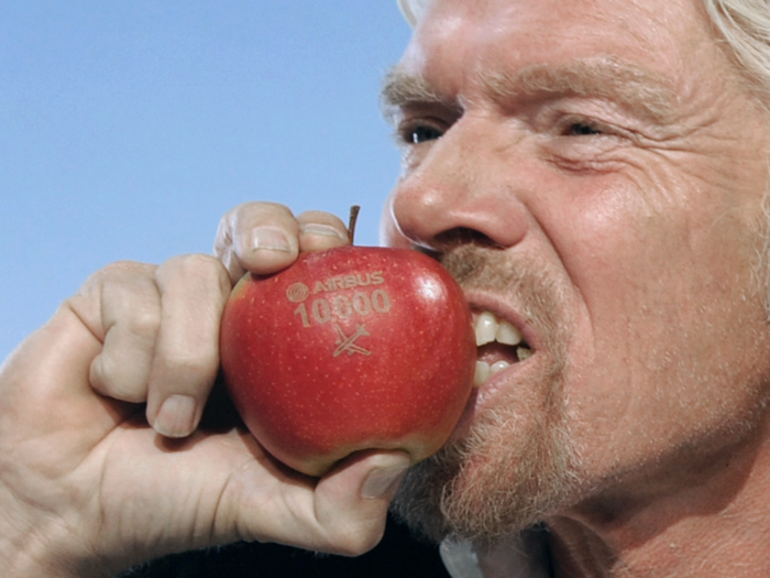 Branson said back in 2010 that he eats fruit salad and muesli for breakfast. Occasionally, he