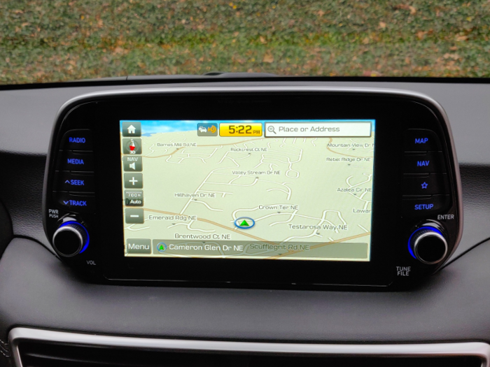 Our upscale system came with a built-in navigation system. It worked well enough.