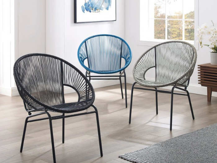 Corvus Woven Wicker Patio Chairs