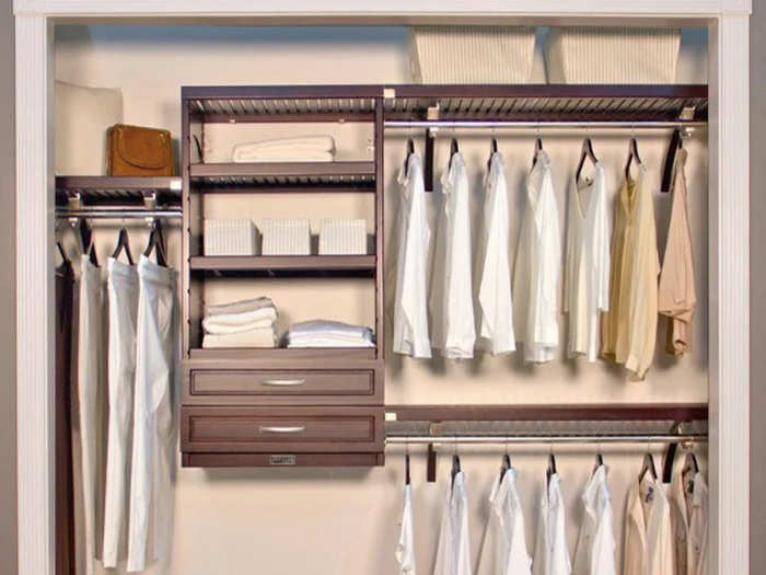 John Louis Home 16-Inch Espresso Closet System