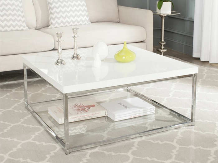 Safavieh Malone Chrome Coffee Table