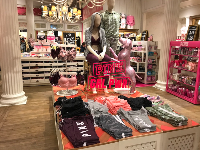 Next, we headed to Pink, the teen-focused brand that is also owned by L Brands.