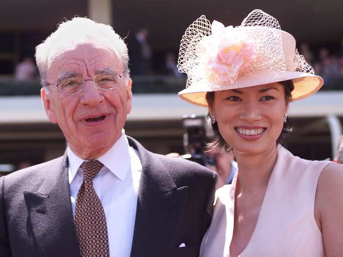 Just 17 days after divorcing his second wife, Murdoch married Wendi Deng, whom he met while she was working at Star TV in Hong Kong, in 1999.