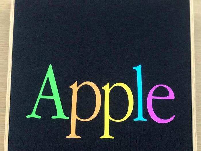 Other feature classic Apple logo, like this one.