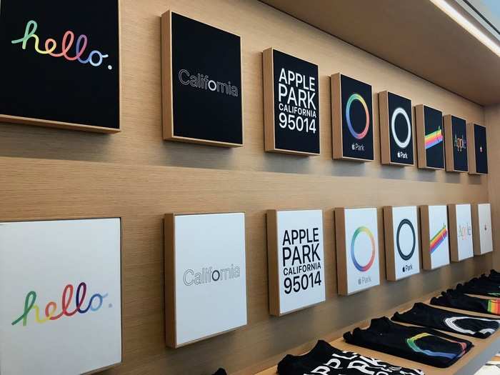 If you want to openly display your love for Apple, it offers a wide selection of T-shirts you can buy.