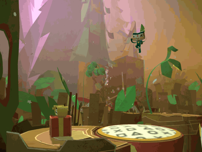 The Vita version of "Tearaway" makes use of the Vita