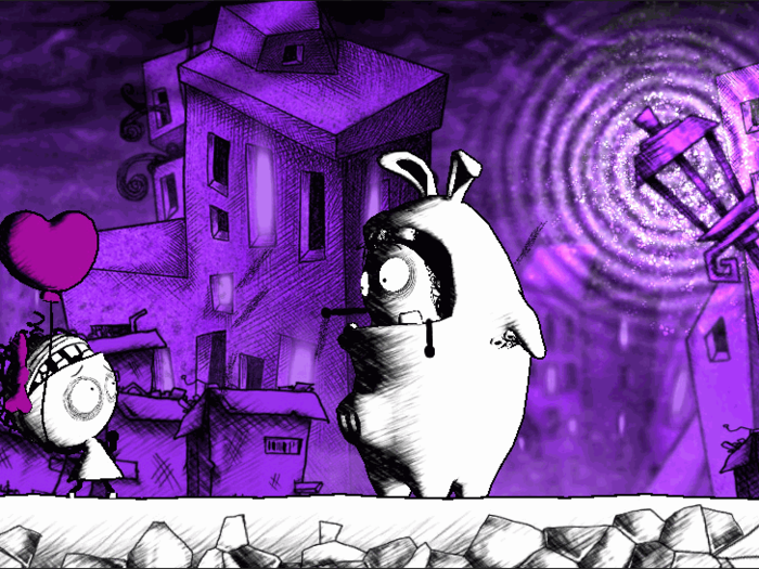 "Murasaki Baby" is a Vita-exclusive indie title with all sorts of style.