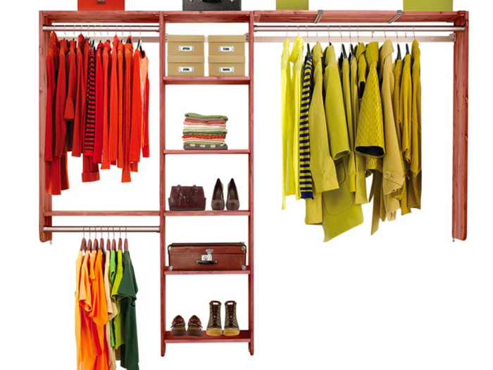 A full closet system that does all the organizing for you and also naturally repels moths