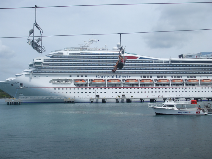 ... as many cruise lines dock at islands for overnight or weekend stays.