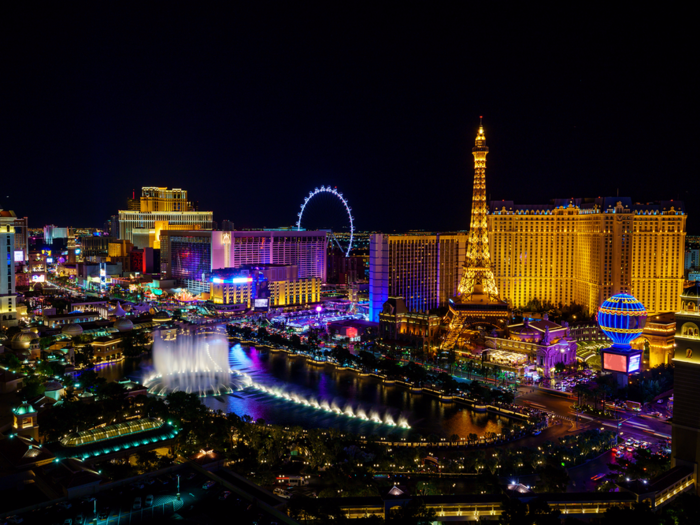 ... as well as popular American tourist cities like Las Vegas.