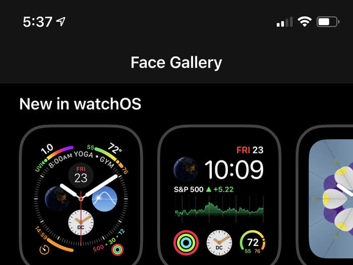 The Watch app has a channel called "Face Gallery," which lets you explore various watch face styles and looks.