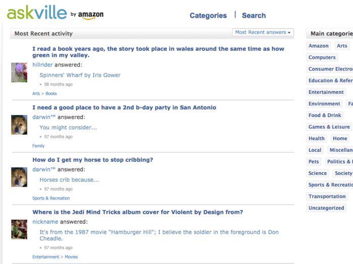 Amazon Askville