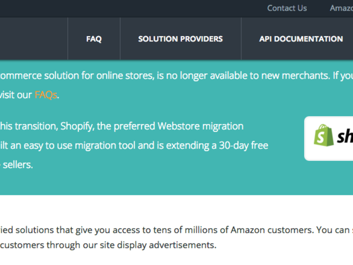 Amazon Webstore