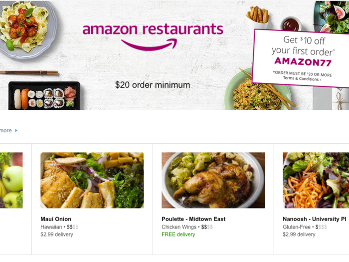 Amazon Restaurants UK