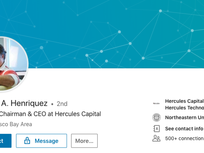 Manuel A. Henriquez, founder and chairman of Hercules Capital