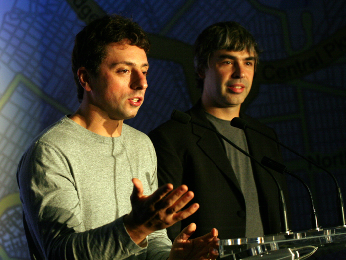 The Google cofounders, Larry Page and Sergey Brin, are two of the richest people in the world, at No. 10 and No. 14, respectively. The two billionaires are known to splurge — in addition to each owning a superyacht, they both own private planes as well.