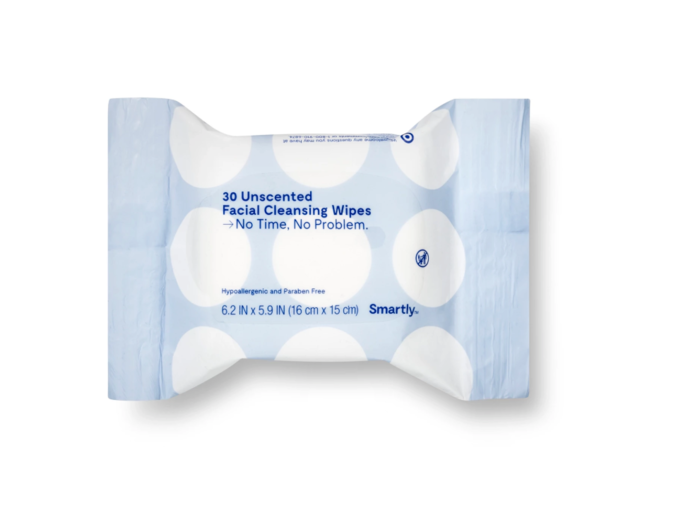 Buy: Smartly unscented facial cleansing wipes