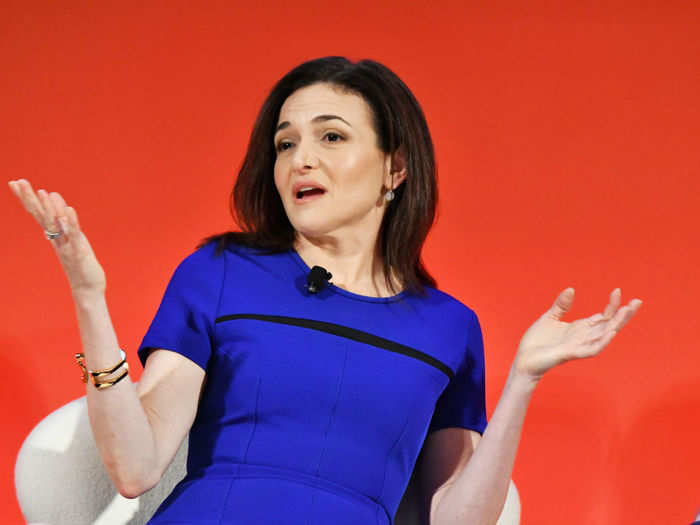 Sheryl Sandberg turns her phone off.