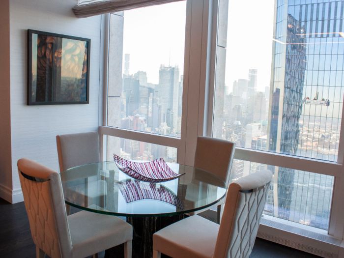 The kitchen also has its own dining nook.