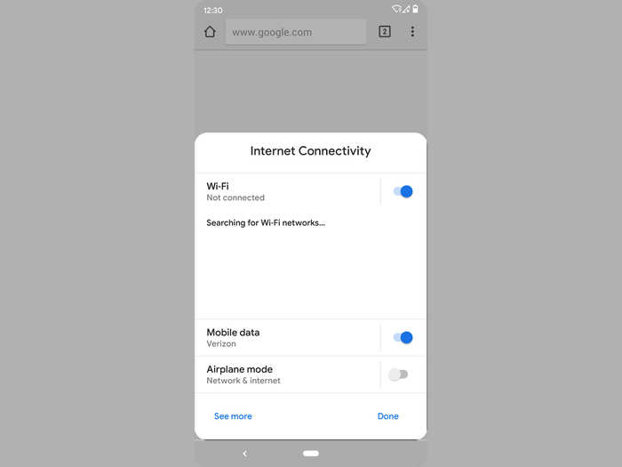 Android Q will show you settings that are relevant for the app you