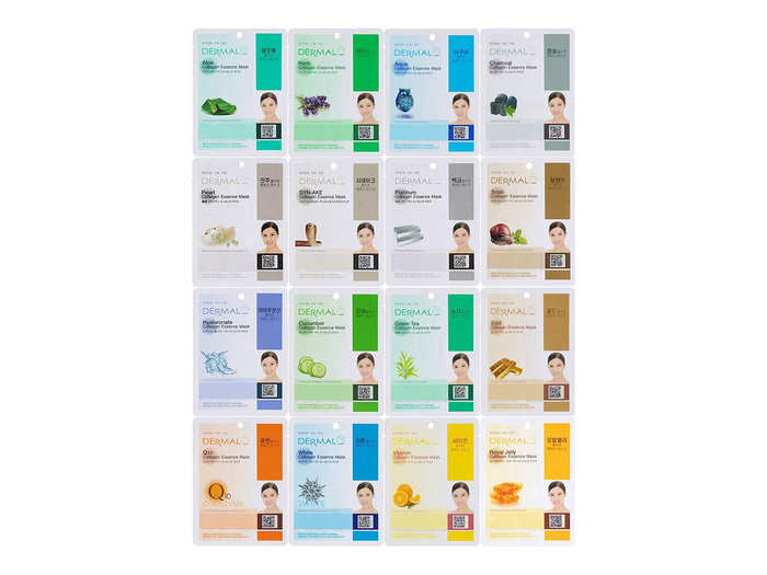 Dermal 16-Pack Sheet Mask Set