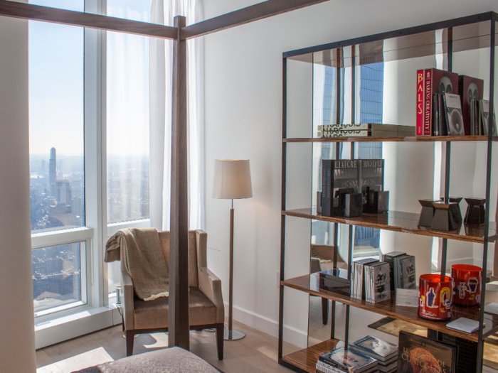 All the furniture in the penthouse was custom made, and each bedroom had an en suite bathroom.