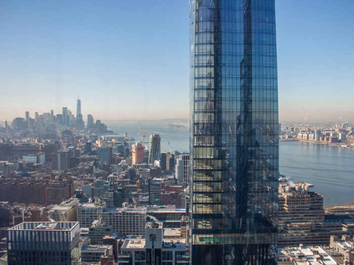 Hudson Yards opens to the public on March 15, but 15 Hudson Yards welcomed its first residents in February. The tower is 60% sold.