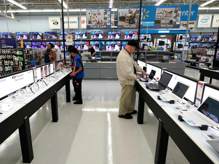 Walmart stores get consumers in the mood to shop by playing a variety of "calm, soothing" tunes or poppy Top 40 hits.