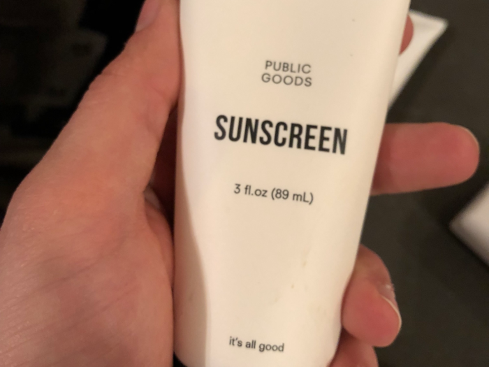 The sunscreen had an identical bottle — but a very different product.