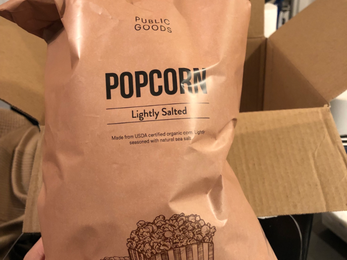 The popcorn was easily my least favorite of the food items.