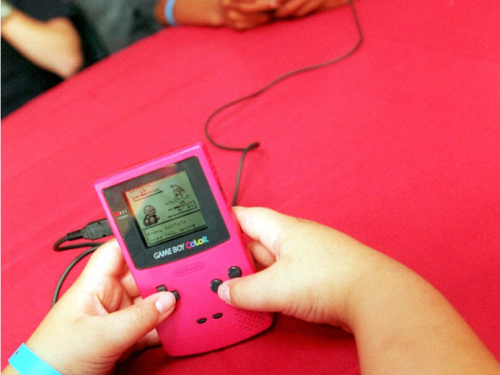 A more advanced version of the Game Boy was released in 1998, the Game Boy Color.