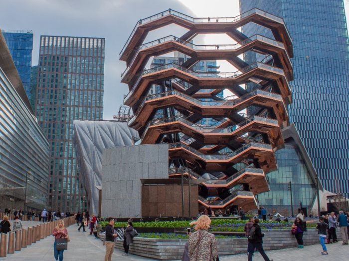 Related Companies CEO Jeff Blau compared the Vessel to the Christmas tree at Rockefeller Center. "We said we want to design a 365-days-a-year Christmas tree, so that every single person who comes here has to come to Hudson Yards," he said on Bloomberg TV. "And that