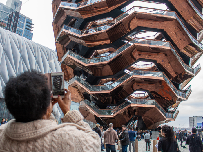 Depending on who you ask, the Vessel resembles anything from a honeycomb to a giant shawarma.