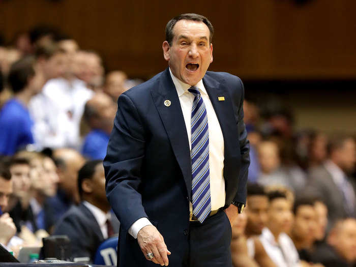 2. Mike Krzyzewski, Duke — $7.0 million