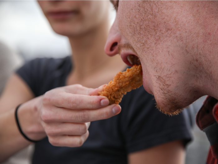 The KFC chicken was also less crispy and lacked the flavor that was packed in the Popeyes tenders.