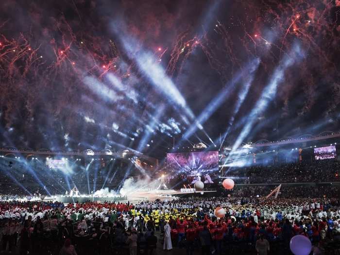 The Special Olympics kicked off on Thursday evening with 7,500 special athletes from 200 countries marching down the Zayed Stadium to cheer up a crowd of over 40,000 people.