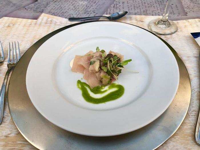 Next came a fantastic smoked swordfish crudo by chef Jose Enrique.