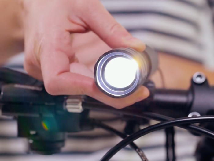 An affordable bike light